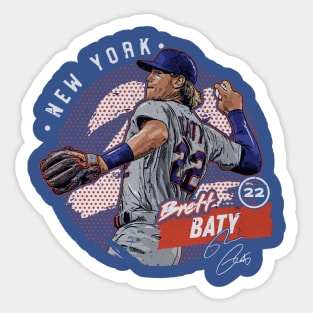 Brett Baty New York M Dots Sticker